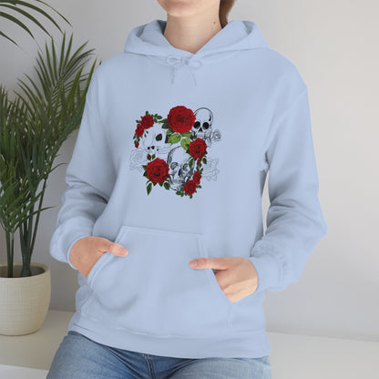 Skull and Roses Unisex Heavy Blend™ Hooded Sweatshirt