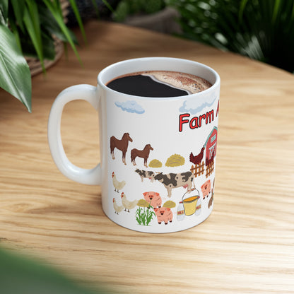 Farm Animals Ceramic Mug 11oz