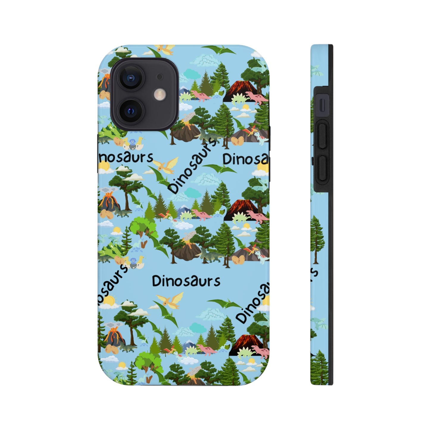 Dinosaurs Blue Tough Phone Cases