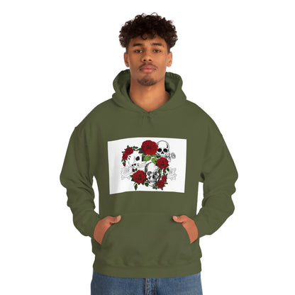 Skull and Roses Unisex Heavy Blend™ Hooded Sweatshirt