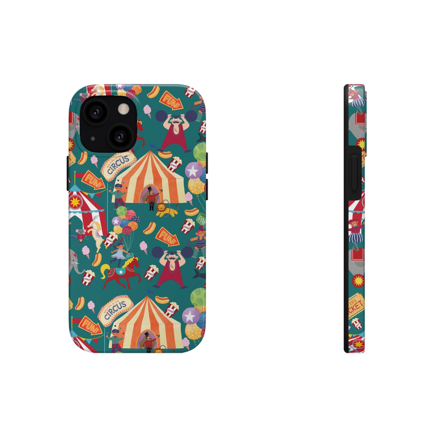 Circus Party Green Tough Phone Cases