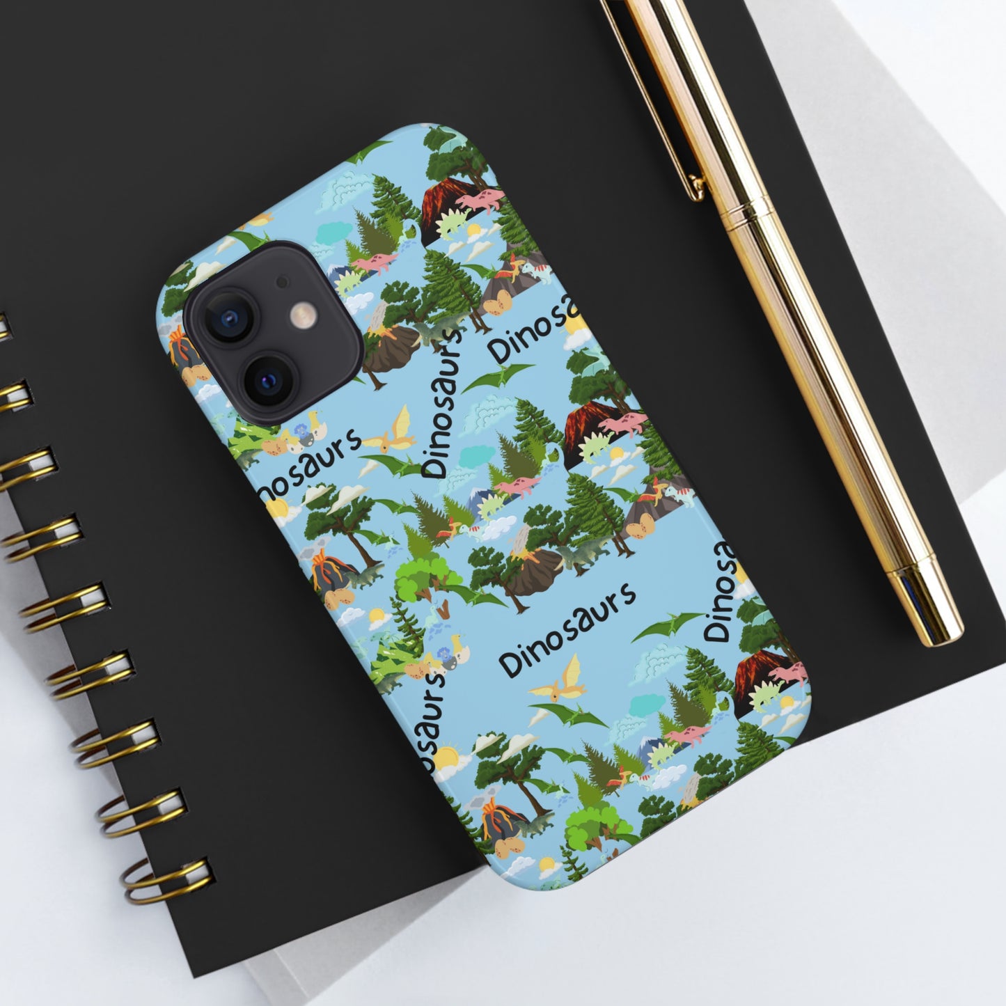 Dinosaurs Blue Tough Phone Cases