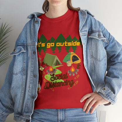 Let's Go Outside Unisex Heavy Cotton Tee