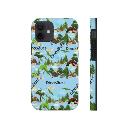 Dinosaurs Blue Tough Phone Cases