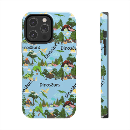 Dinosaurs Blue Tough Phone Cases