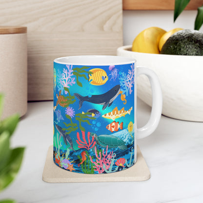 Ocean Scene Ceramic Mug 11oz