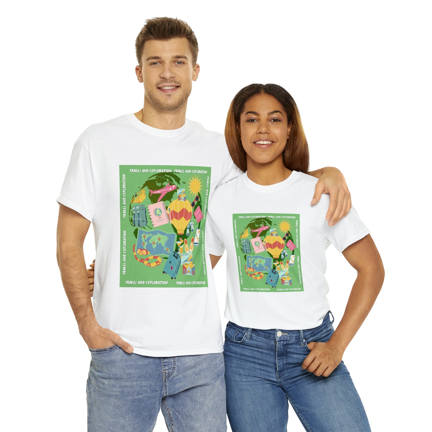 Travel and Exploration Unisex Heavy Cotton Tee
