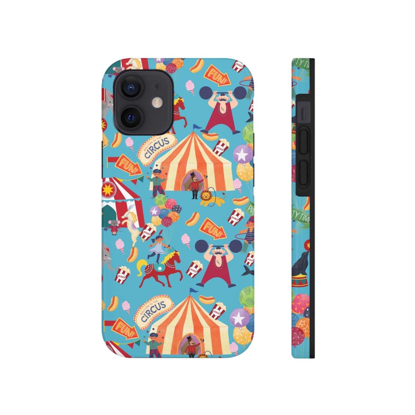 Circus Party Blue Tough Phone Cases