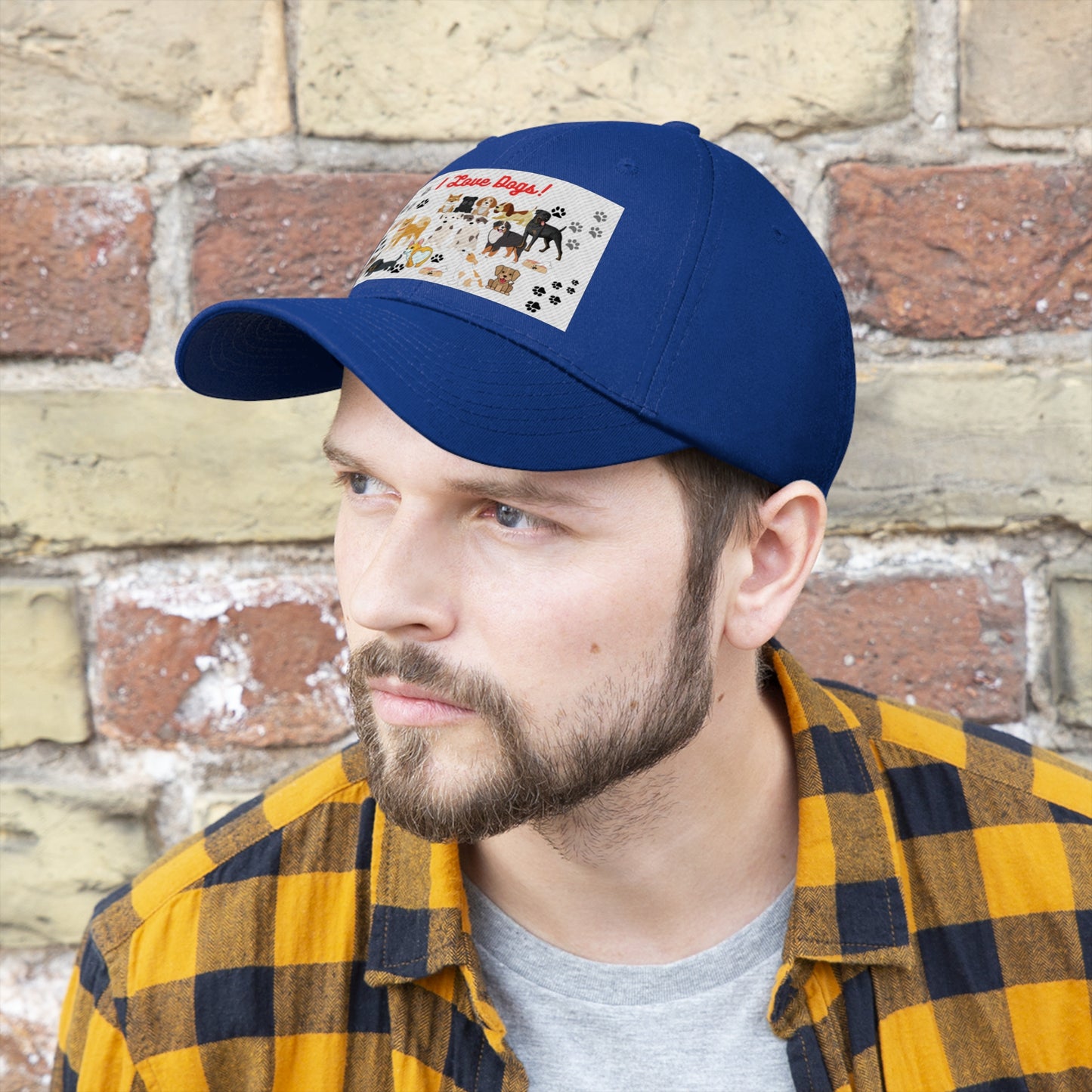 I Love Dogs! Unisex Twill Hat