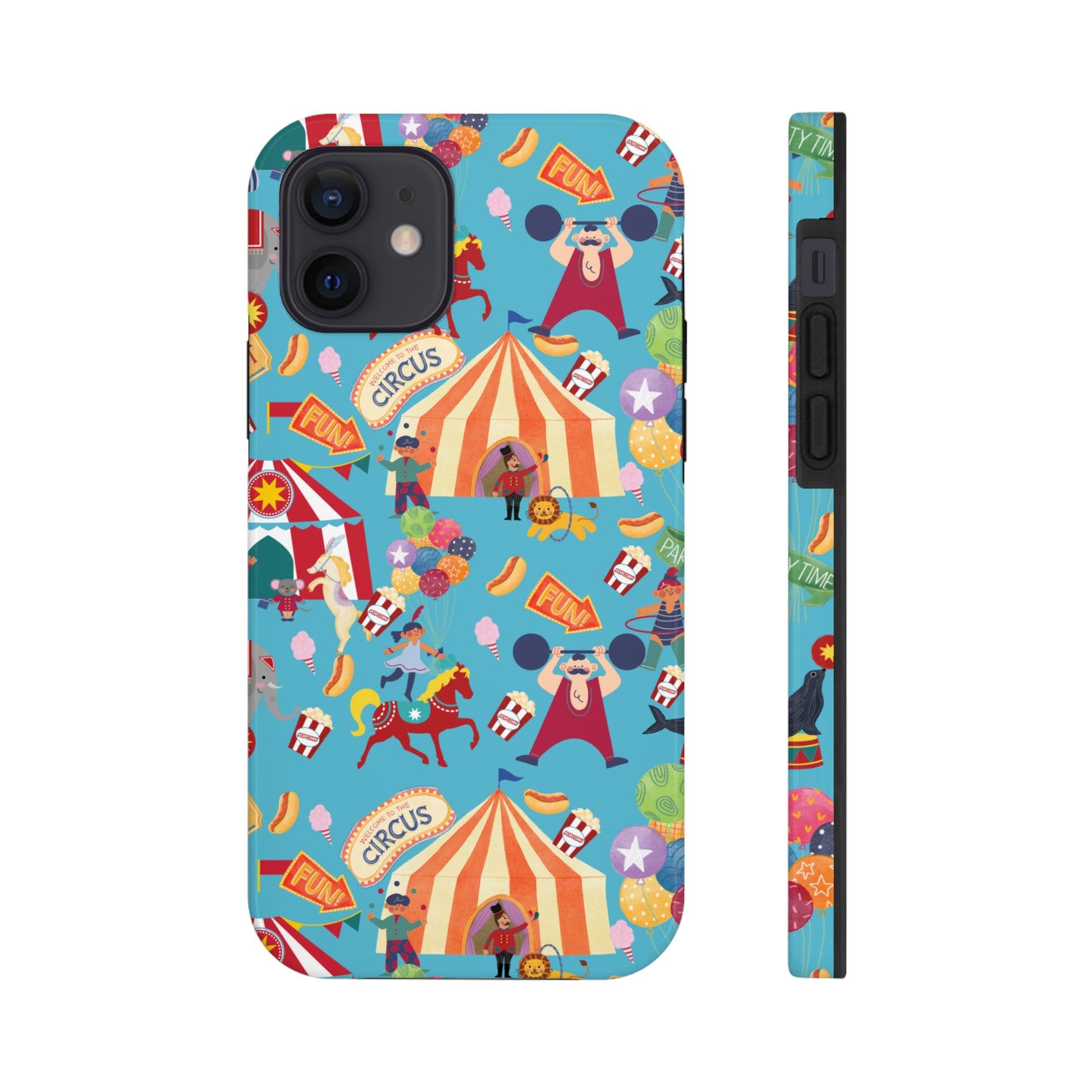 Circus Party Blue Tough Phone Cases