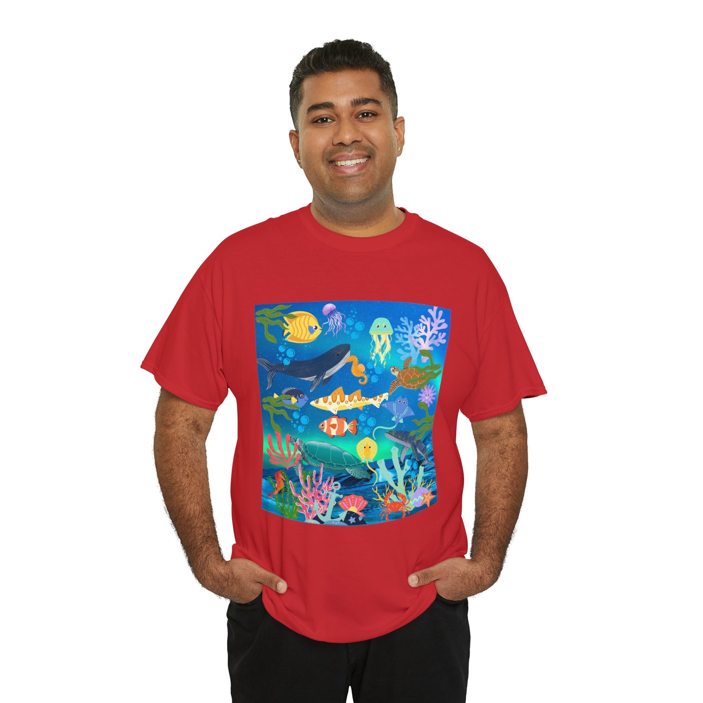 Ocean Scenery Unisex Heavy Cotton Tee