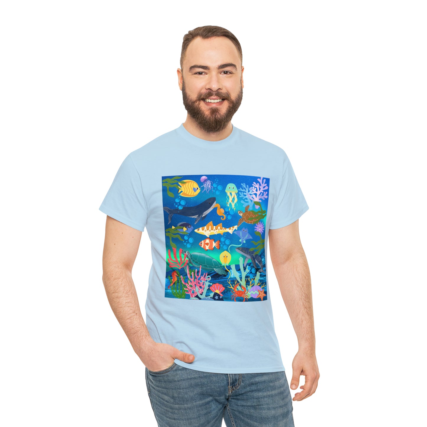 Ocean Scenery Unisex Heavy Cotton Tee