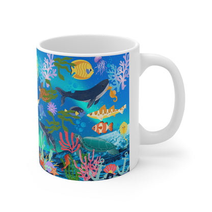 Ocean Scene Ceramic Mug 11oz