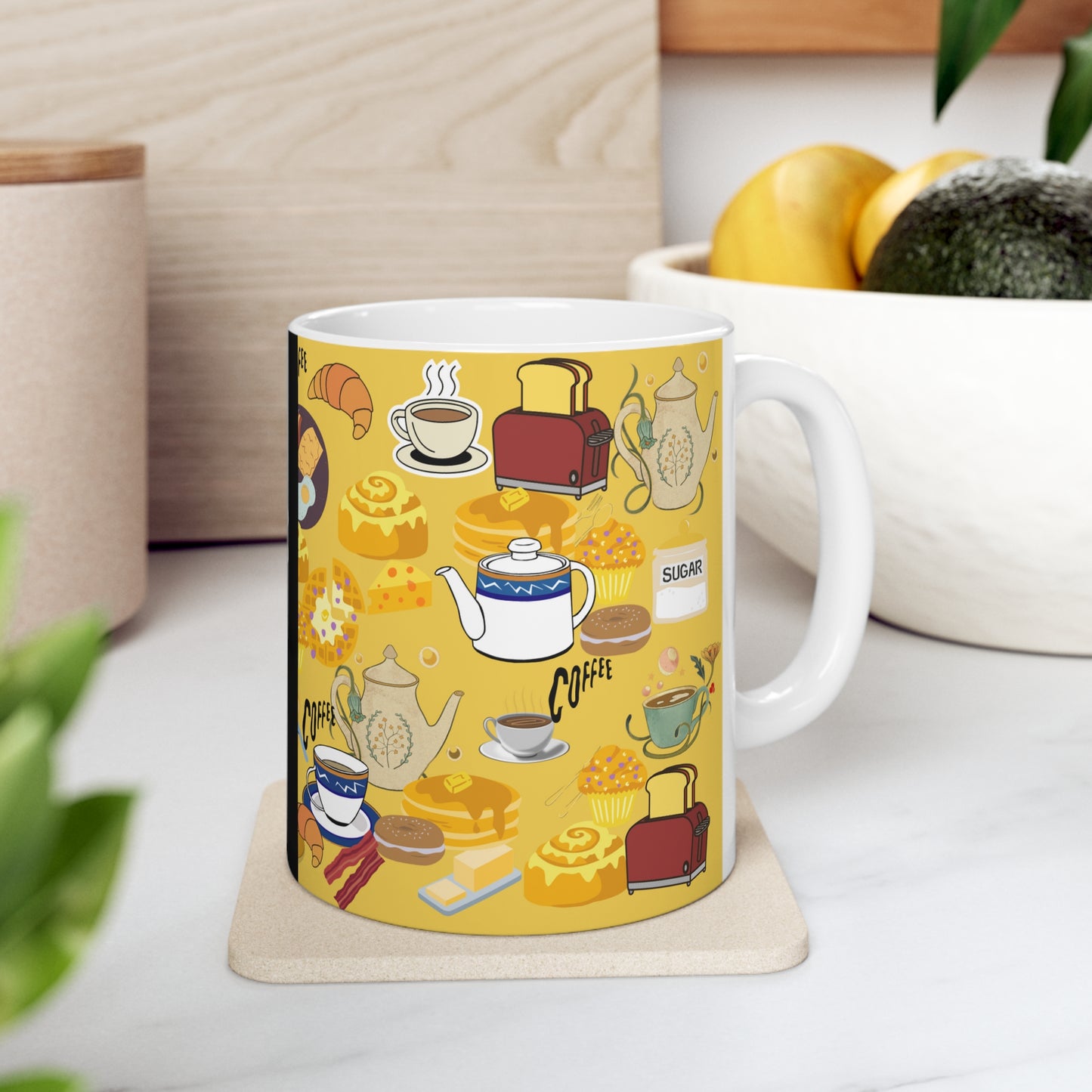 Morning Brunch Ceramic Mug 11oz