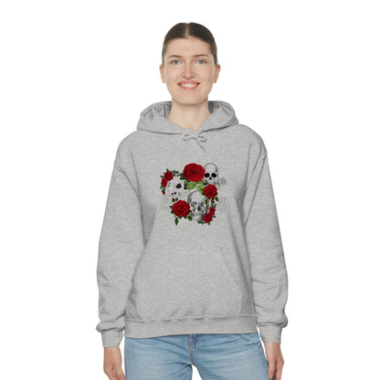 Skull and Roses Unisex Heavy Blend™ Hooded Sweatshirt