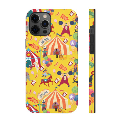 Circus Party Yellow Tough Phone Cases