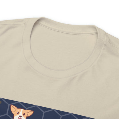 Dog and Cat Play Together Unisex Heavy Cotton Tee