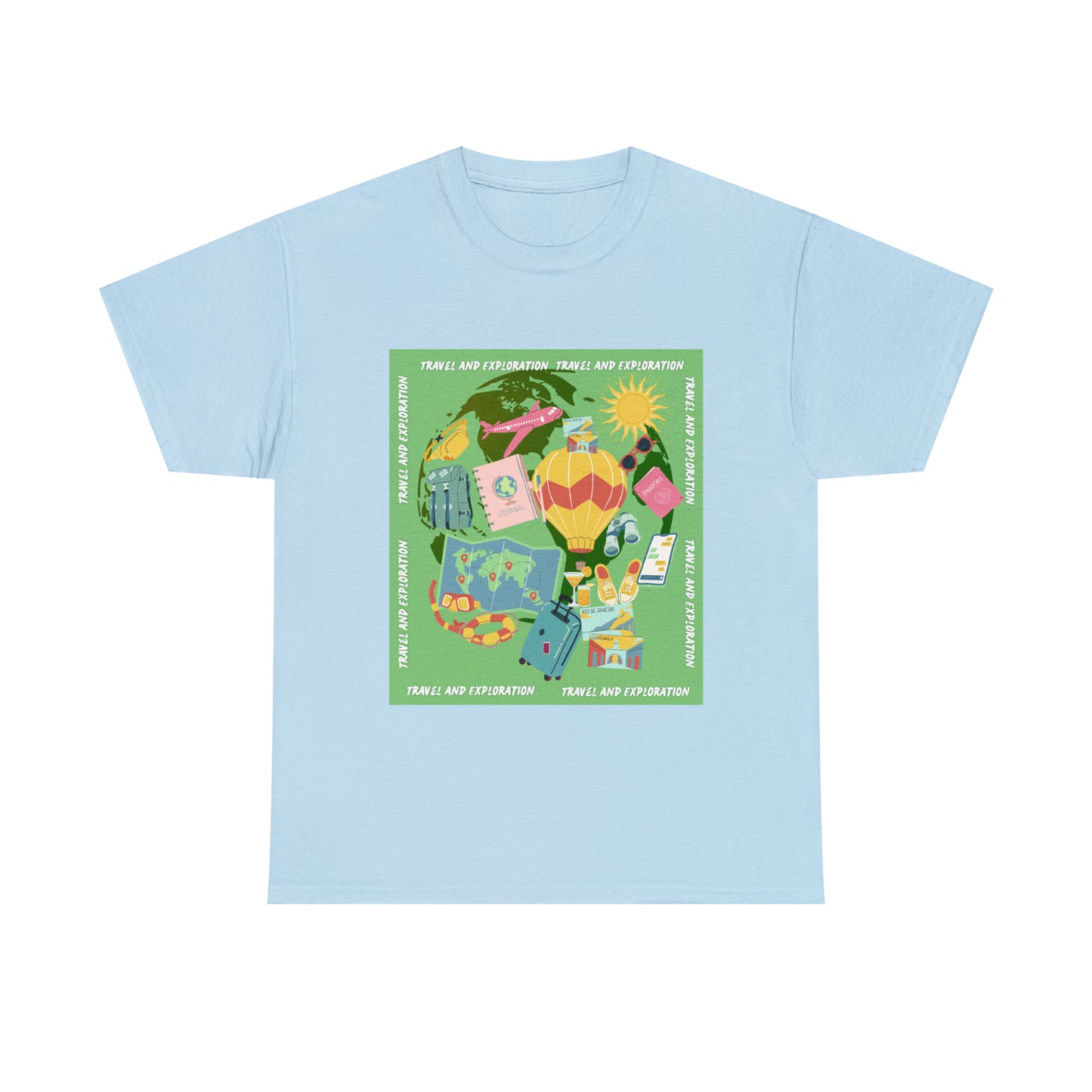 Travel and Exploration Unisex Heavy Cotton Tee