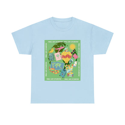 Travel and Exploration Unisex Heavy Cotton Tee