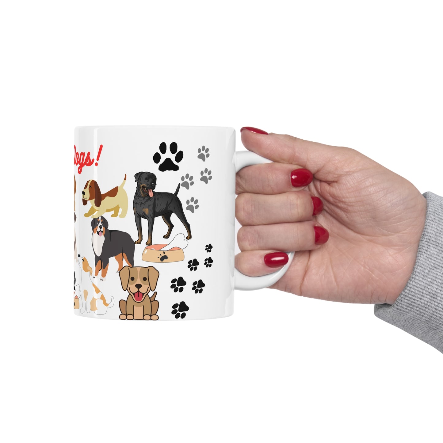 I Love Dogs Ceramic Mug 11oz