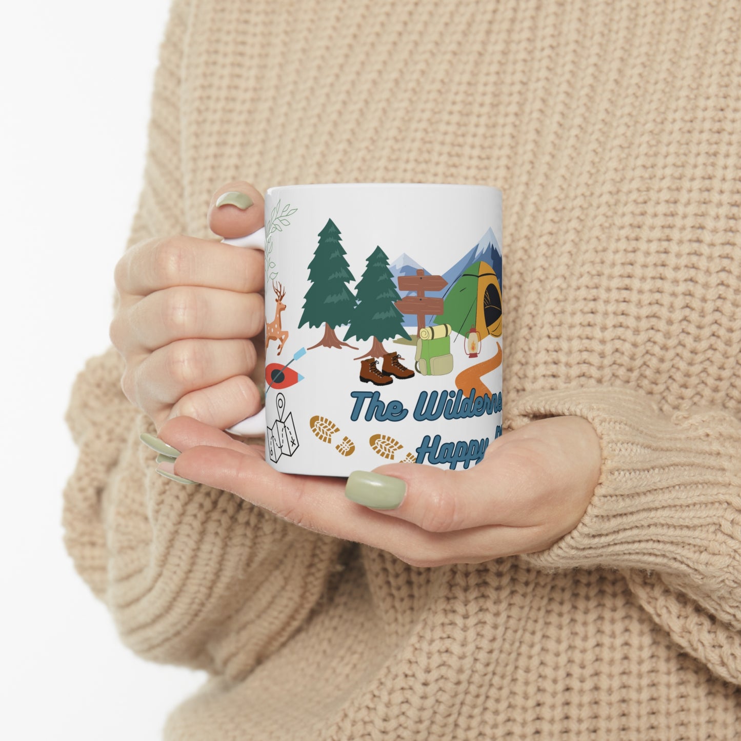 The Wilderness Is My Happy Place Ceramic Mug 11oz