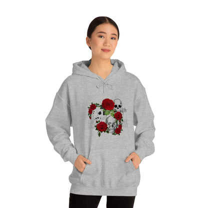 Skull and Roses Unisex Heavy Blend™ Hooded Sweatshirt