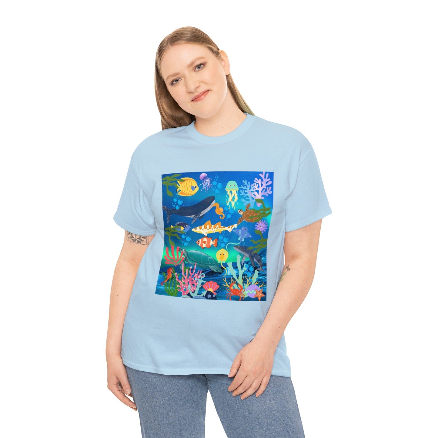 Ocean Scenery Unisex Heavy Cotton Tee