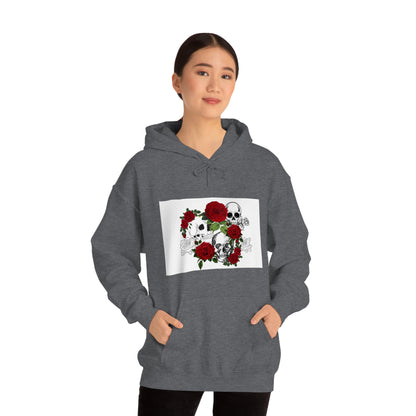 Skull and Roses Unisex Heavy Blend™ Hooded Sweatshirt