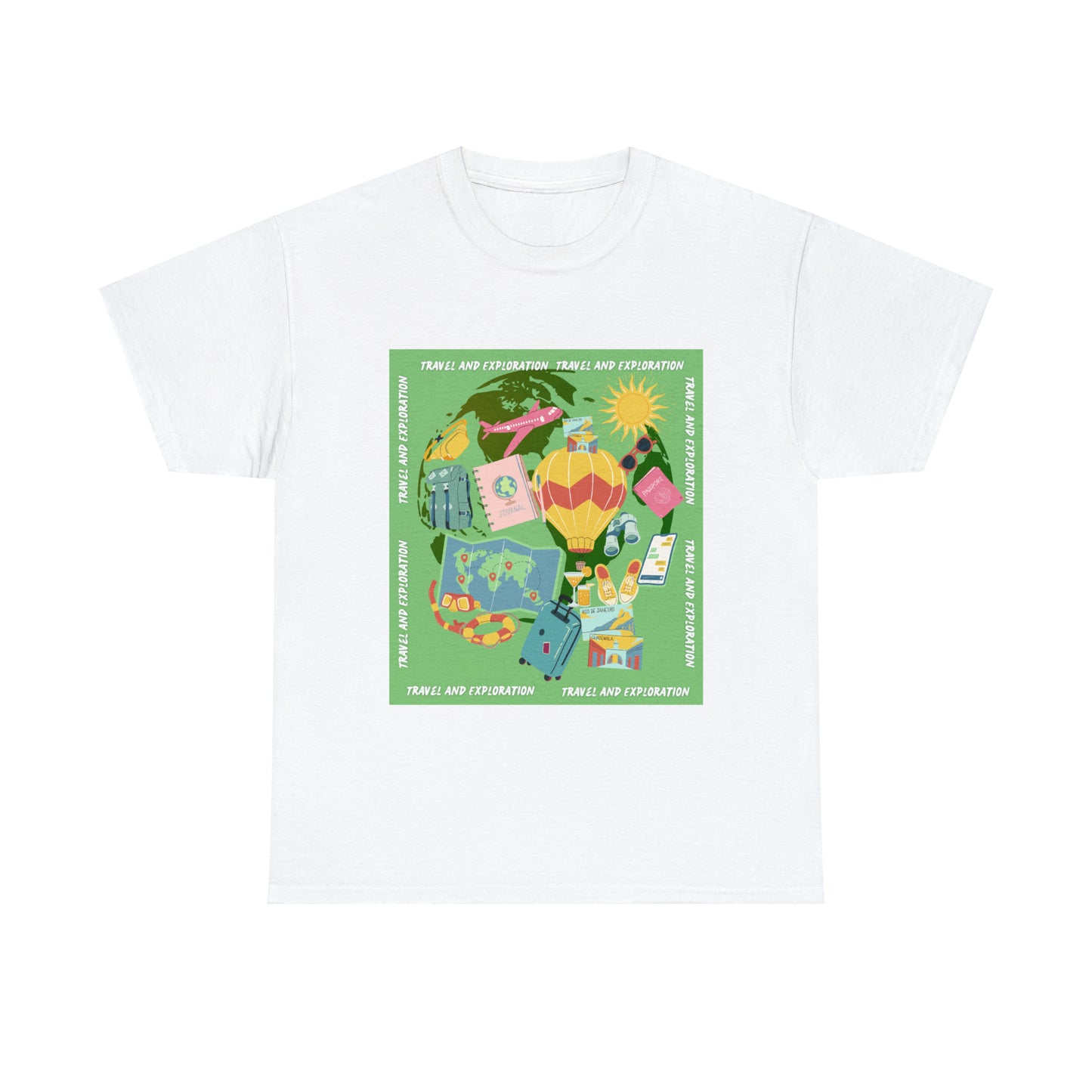 Travel and Exploration Unisex Heavy Cotton Tee
