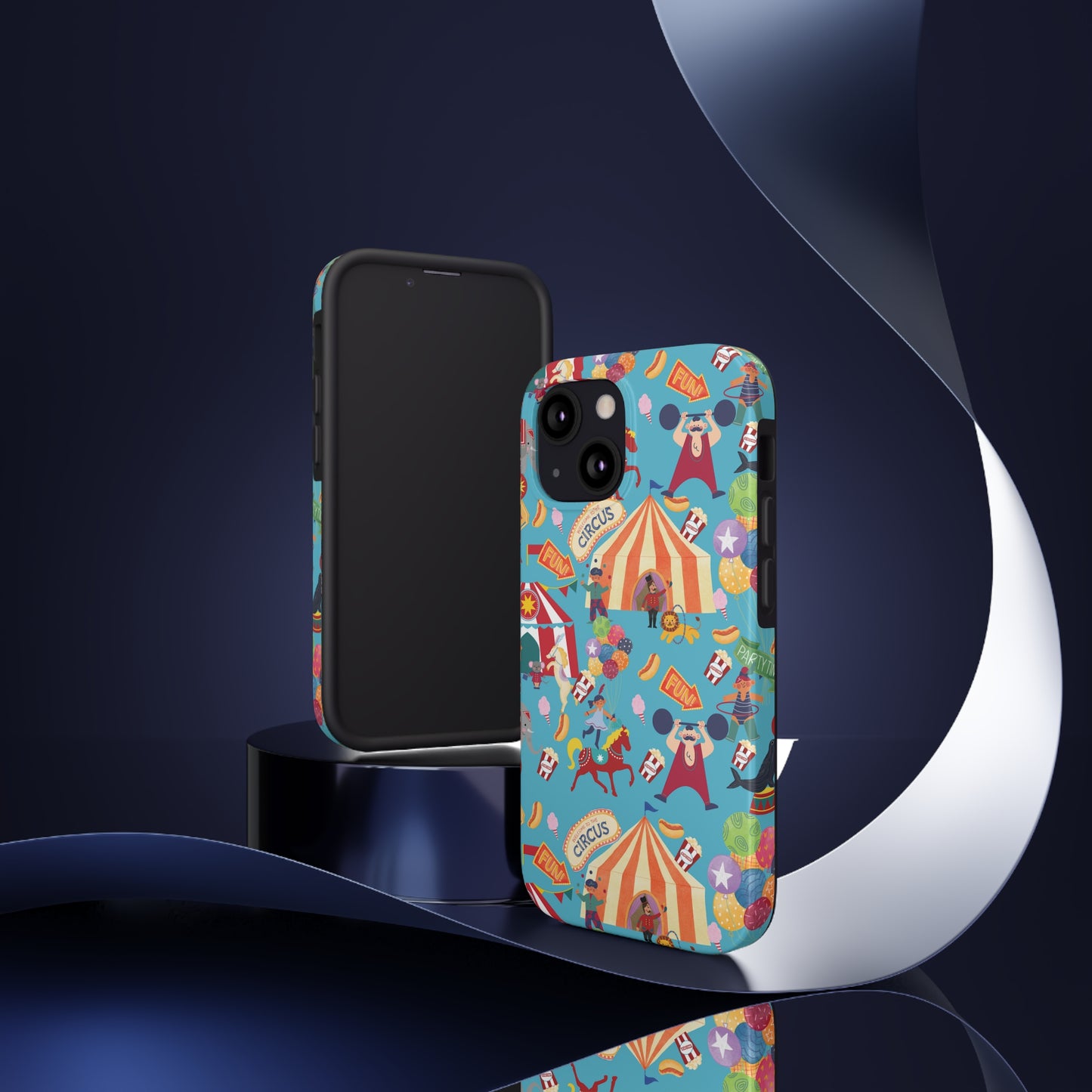 Circus Party Blue Tough Phone Cases