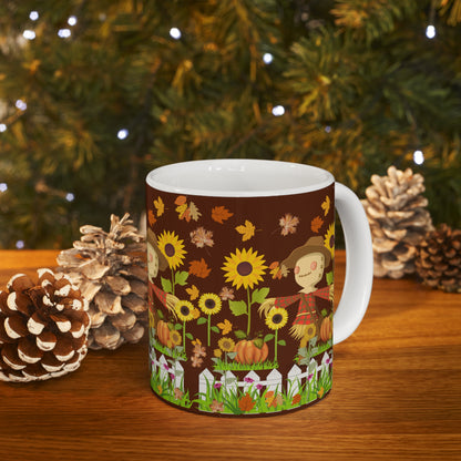 Vibing For Fall Brown Ceramic Mug 11oz