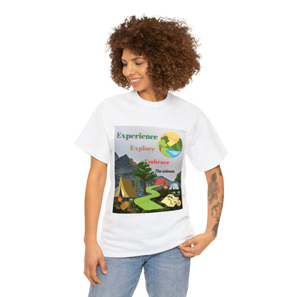 Experience Explore Embrace Unisex Heavy Cotton Tee