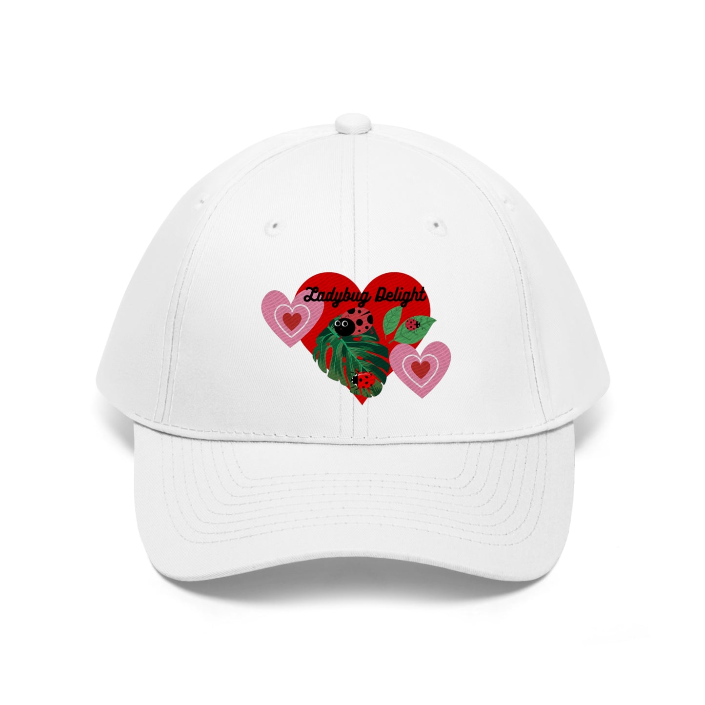 Ladybug Delight Unisex Twill Hat