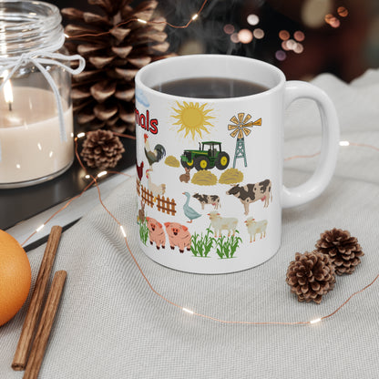 Farm Animals Ceramic Mug 11oz