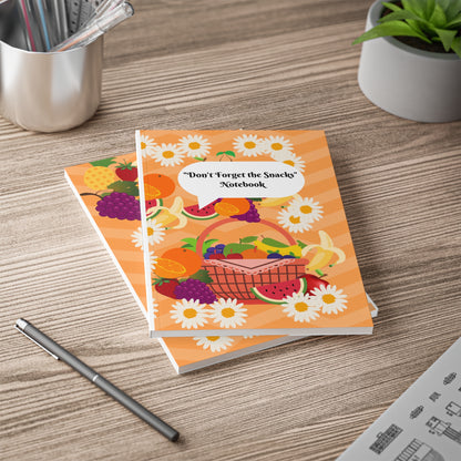 Don't Forget the Snacks Softcover Notebook, A5