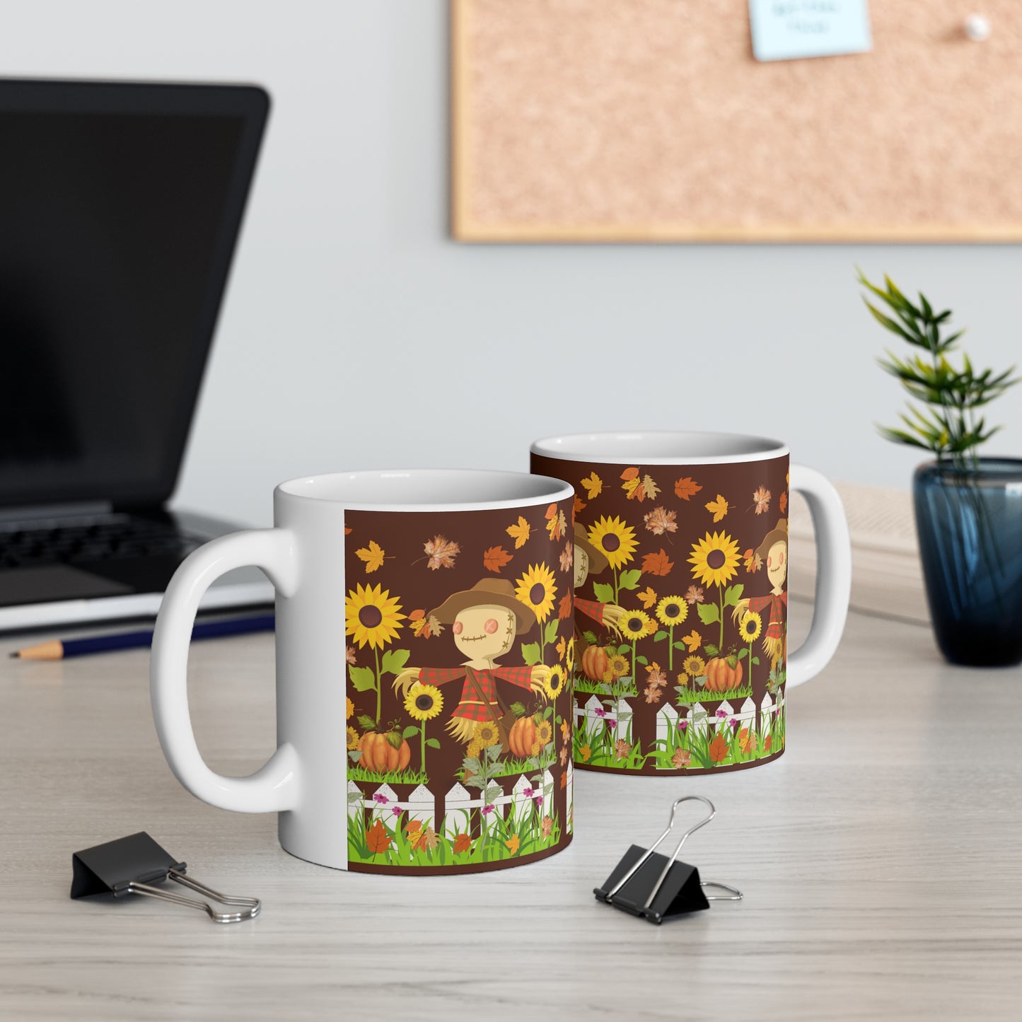 Vibing For Fall Brown Ceramic Mug 11oz