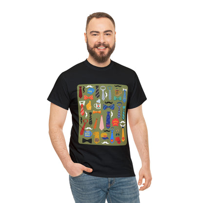 Dad's Tie Unisex Heavy Cotton Tee