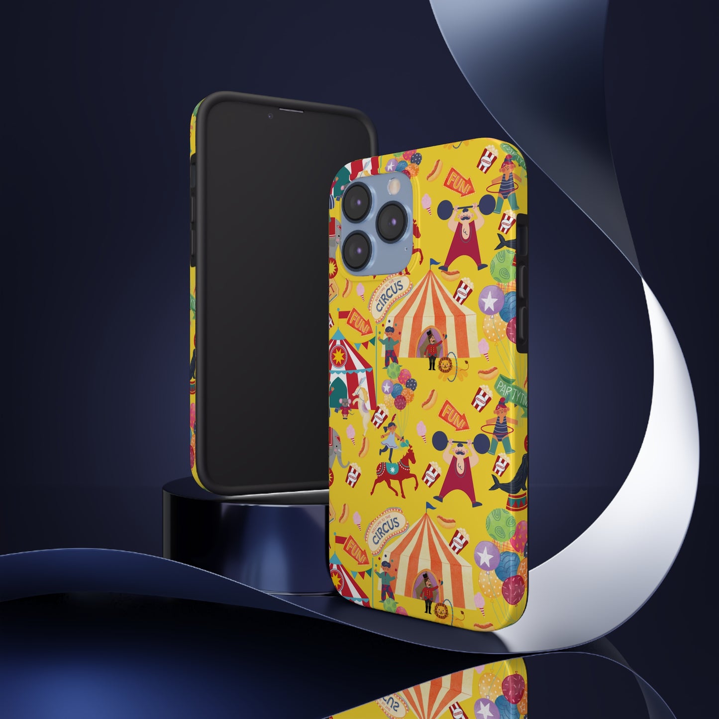 Circus Party Yellow Tough Phone Cases