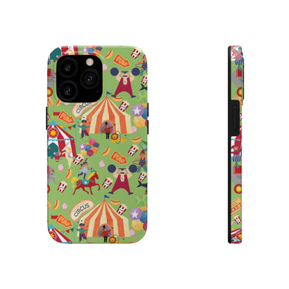 Circus Party Lime Tough Phone Cases