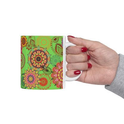 Paisley Floral Ceramic Mug 11oz