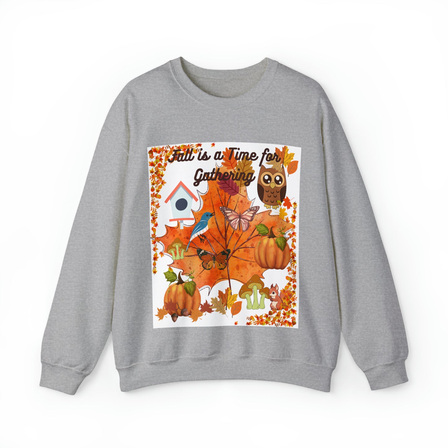 Fall Is a Time for Gathering Unisex Heavy Blend™ Crewneck Sweatshirt