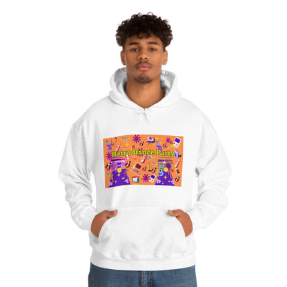 Retro Dance Party Orange Ground Unisex Heavy Blend™ Hooded Sweatshirt