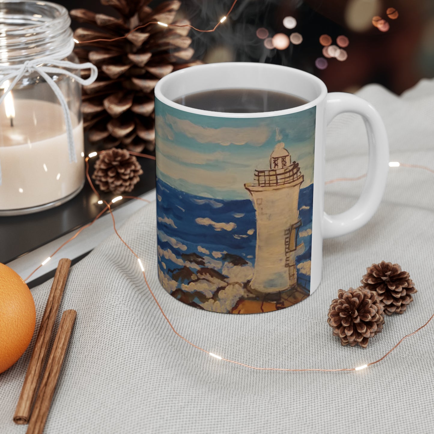 Lighthouse Ceramic Mug 11oz