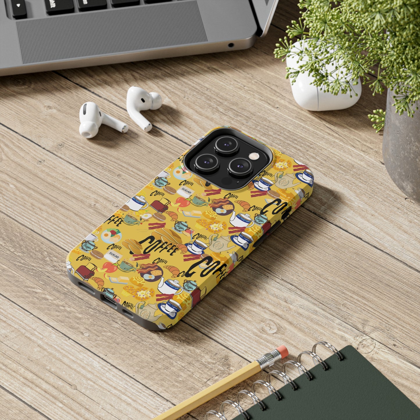 Morning Brunch Yellow Tough Phone Cases