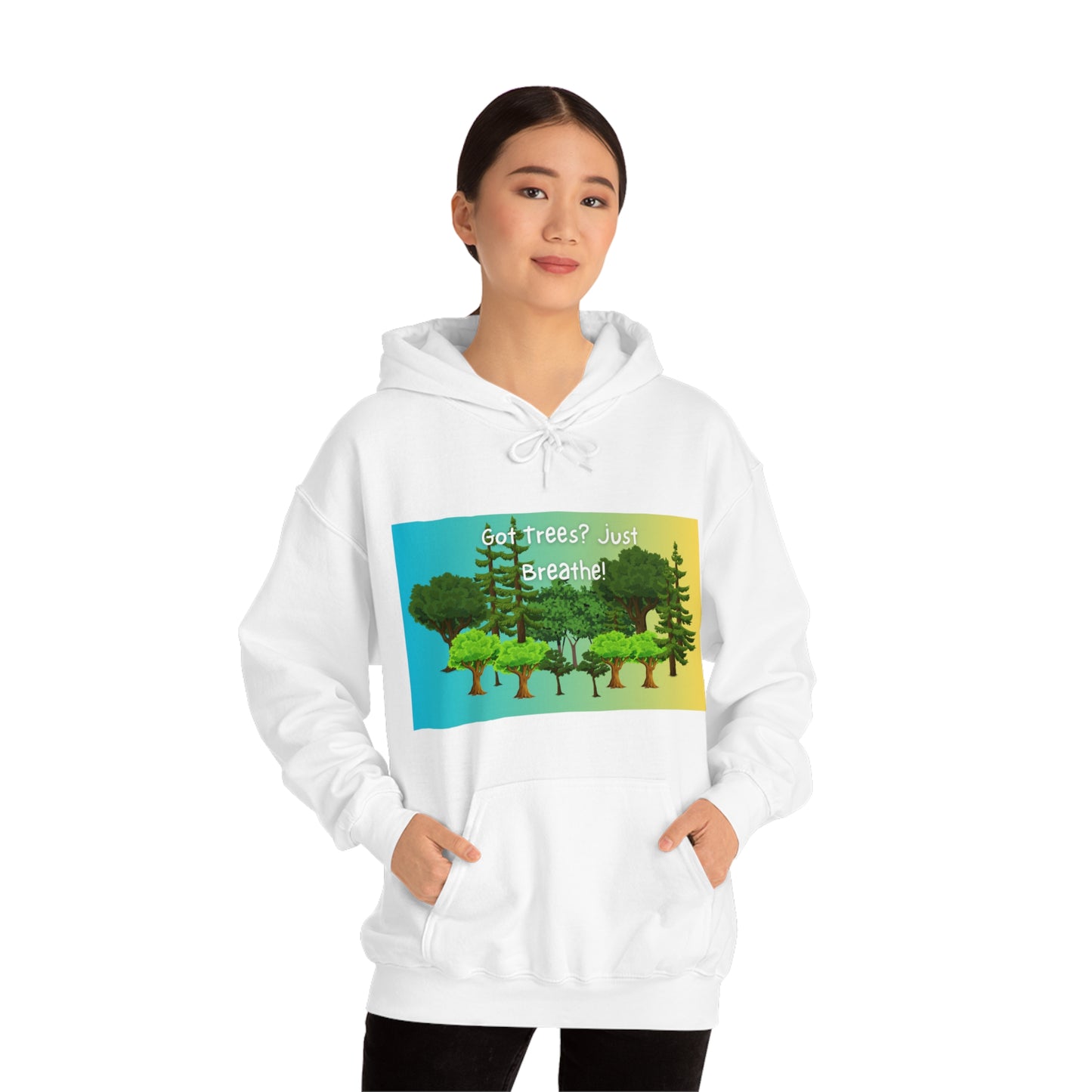 Got Trees? Just Breathe Unisex Heavy Blend™ Hooded Sweatshirt