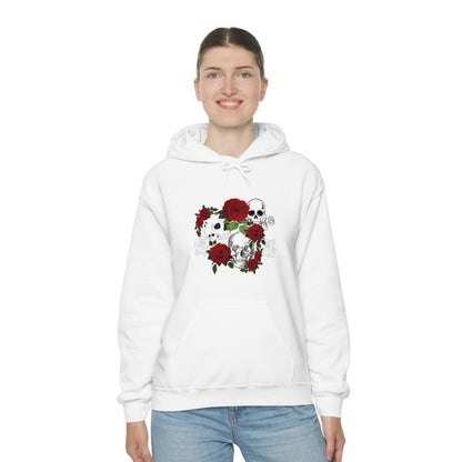 Skull and Roses Unisex Heavy Blend™ Hooded Sweatshirt