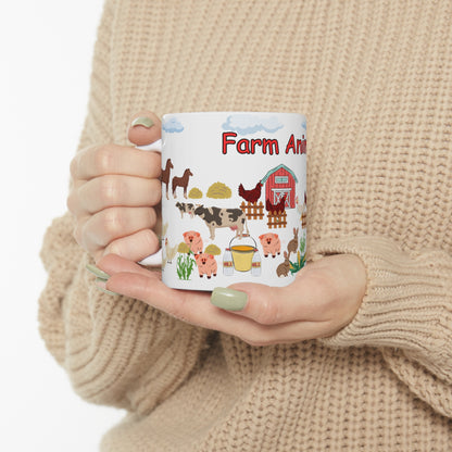 Farm Animals Ceramic Mug 11oz