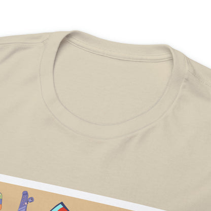 Skateboarding Beige Ground Unisex Heavy Cotton Tee