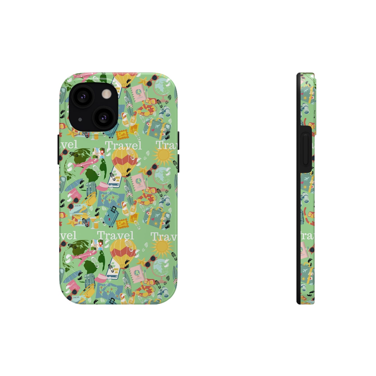 Travel and Exploration Green Tough Phone Cases