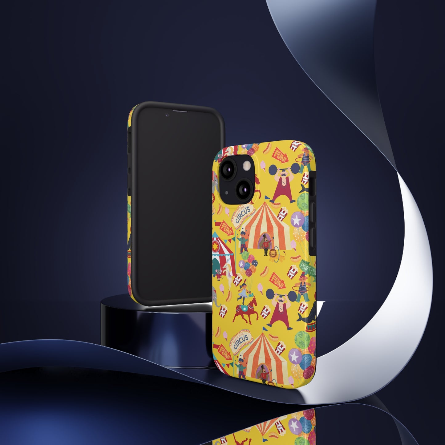 Circus Party Yellow Tough Phone Cases